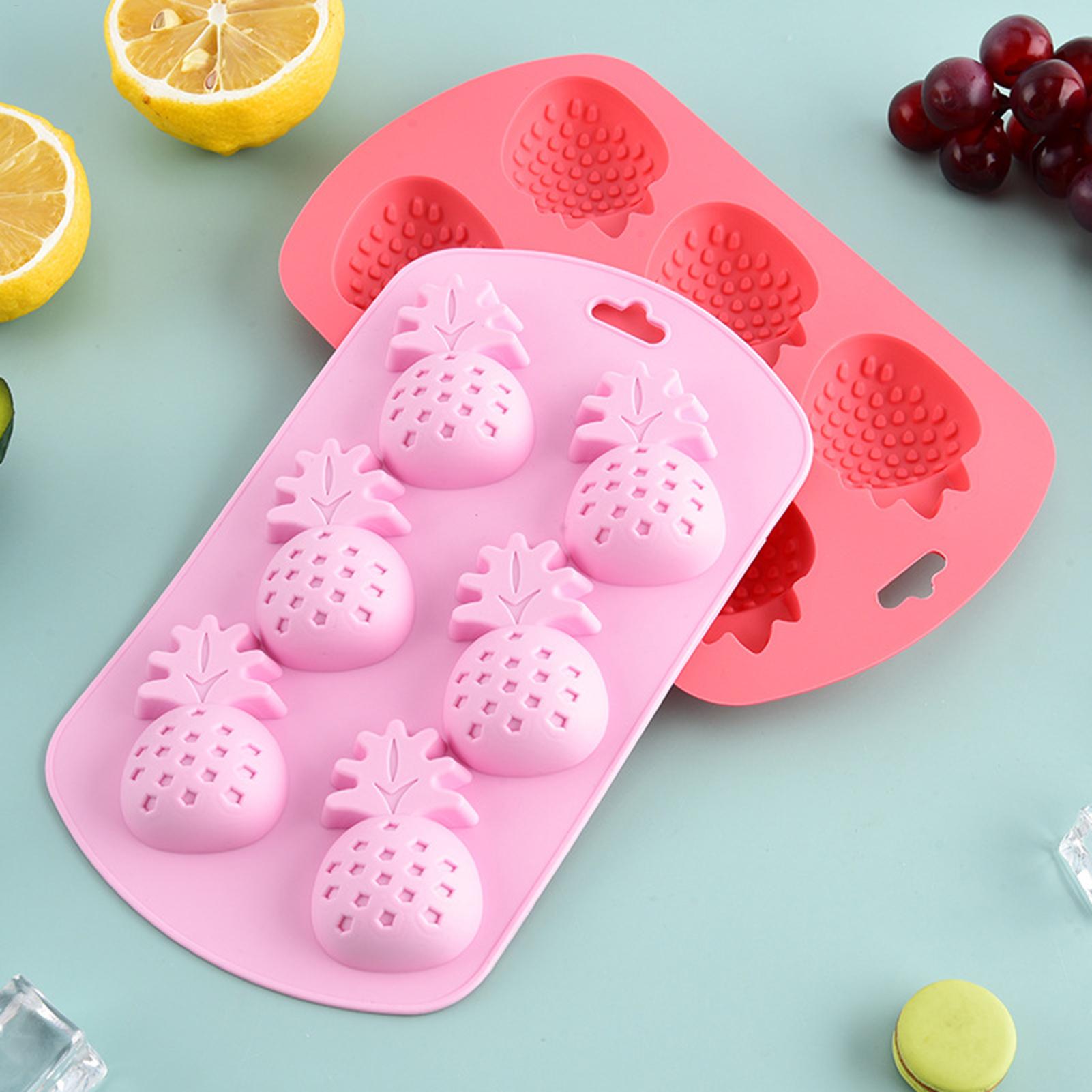 6 Cavity Fruit Shaped Silicone - Gummy Candy 评论和价格