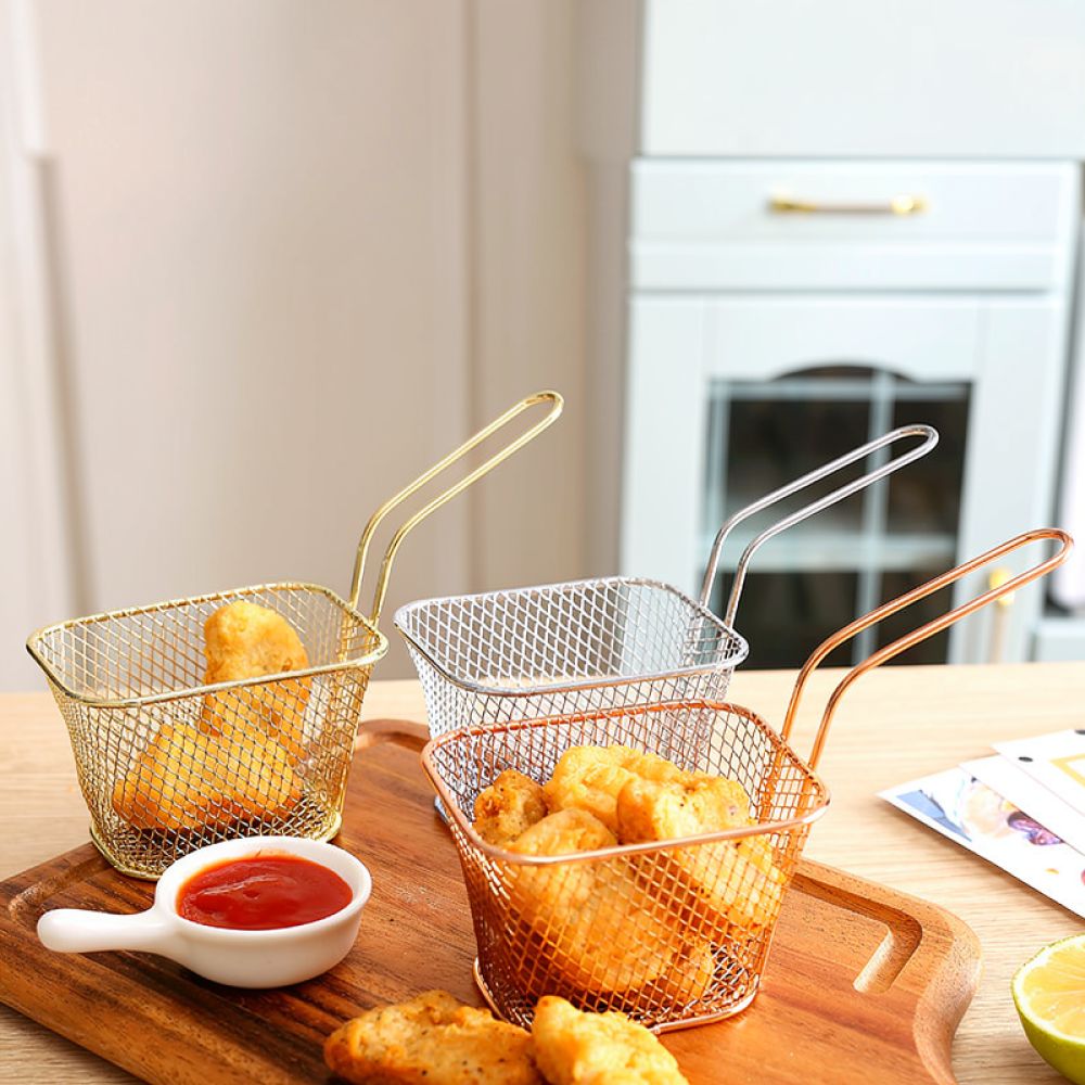 Decorative Mini Square Fry Bas - Food Snacks Catering 评论和价格