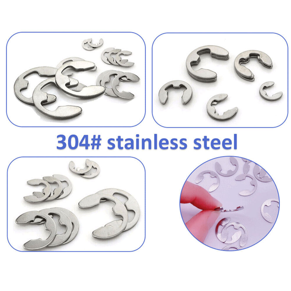 120Pcs E-Clips C Clips Stainle - Nuts Mix 评论和价格